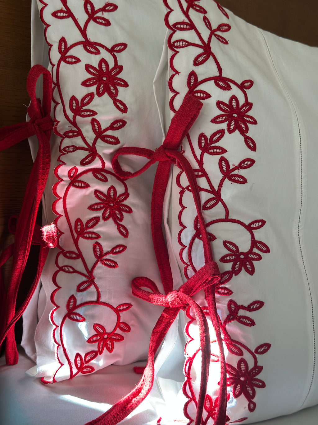 Crimson Vine Pillows