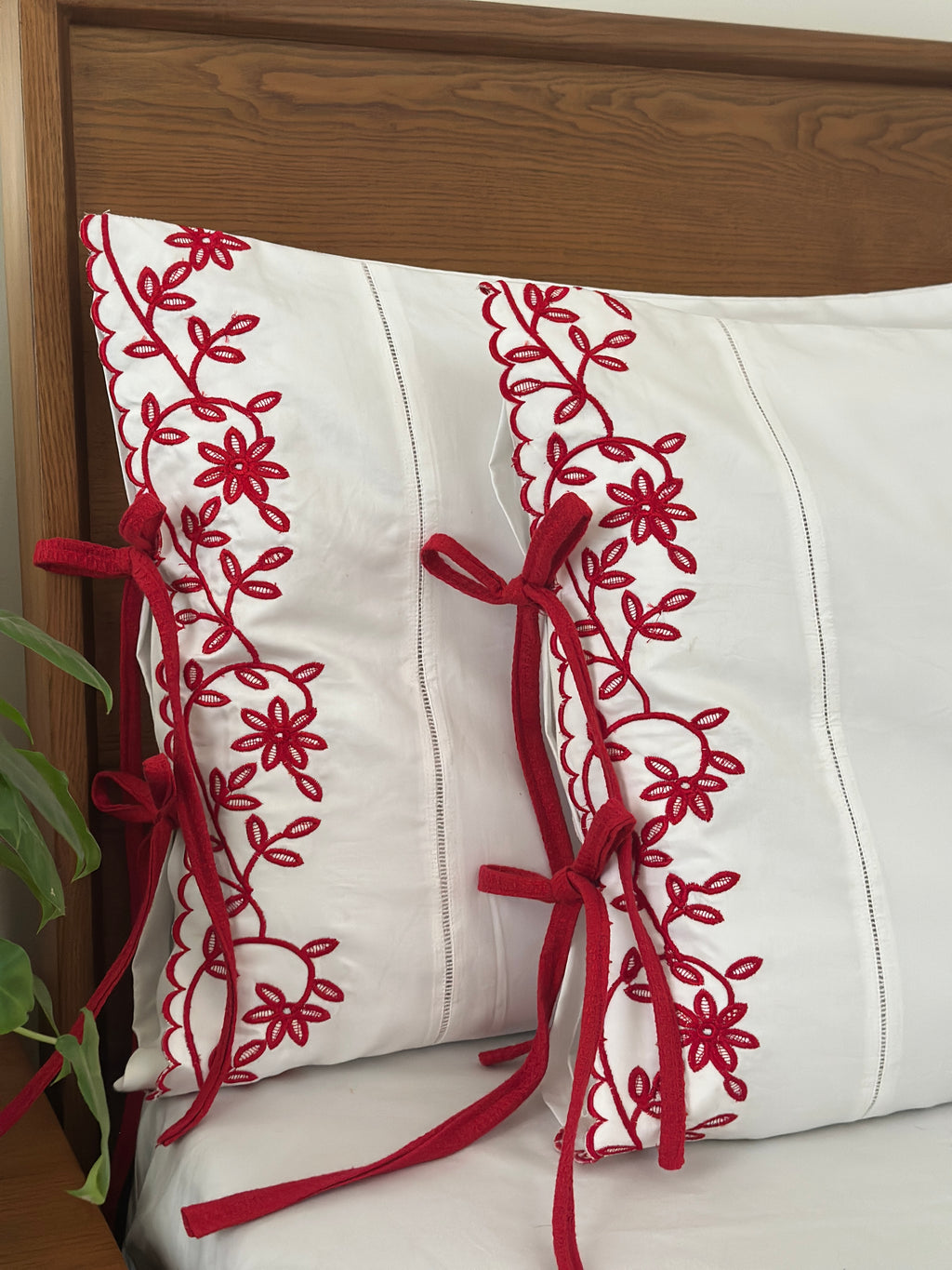 Crimson Vine Pillows