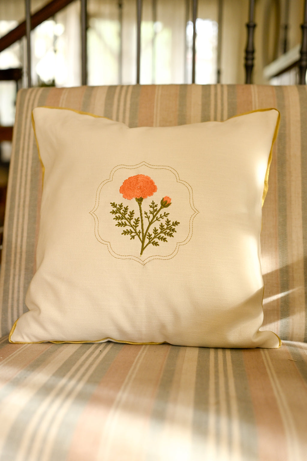Marigold Onam Cushion Covers
