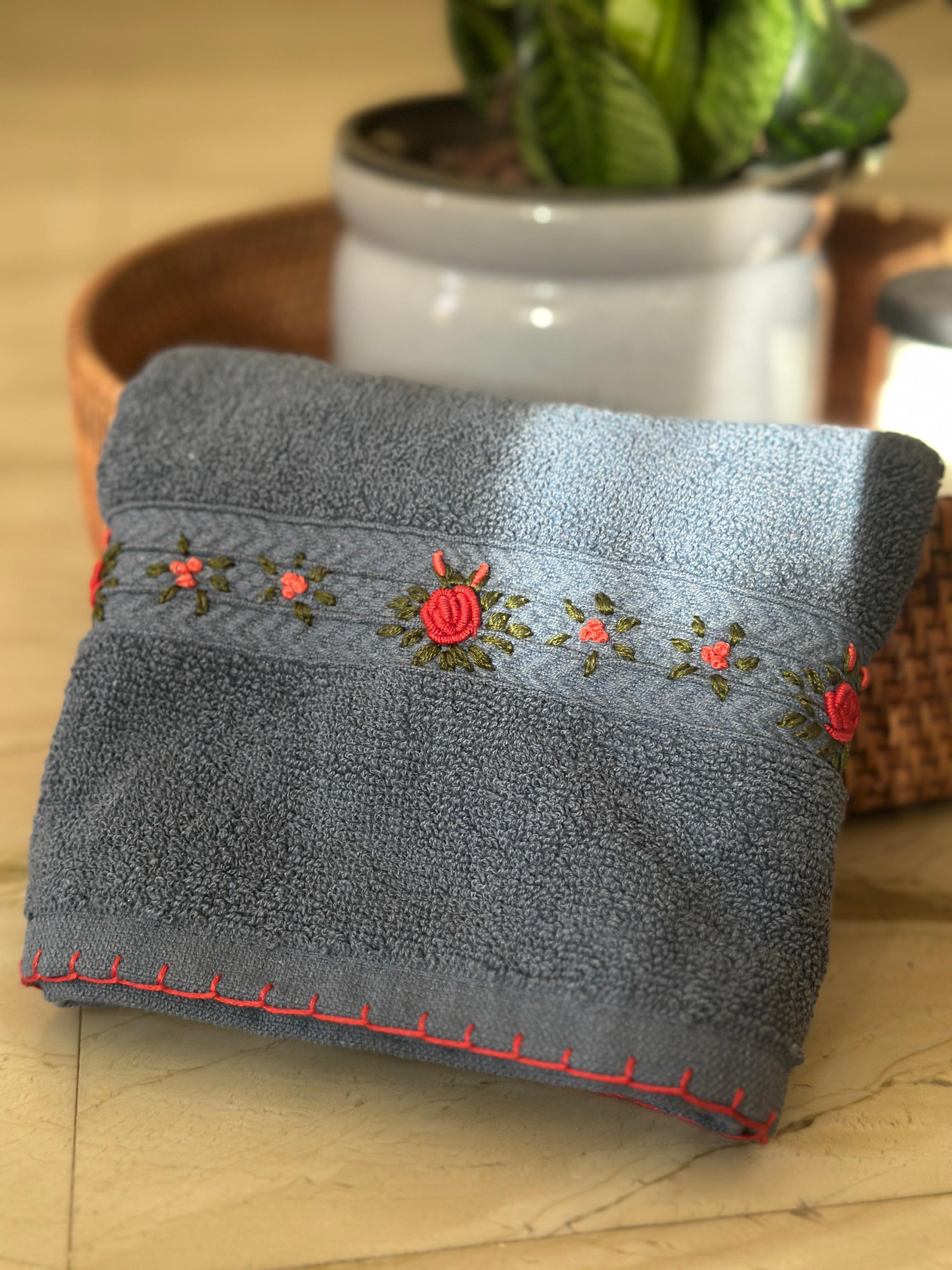 Embroidery Bluish grey