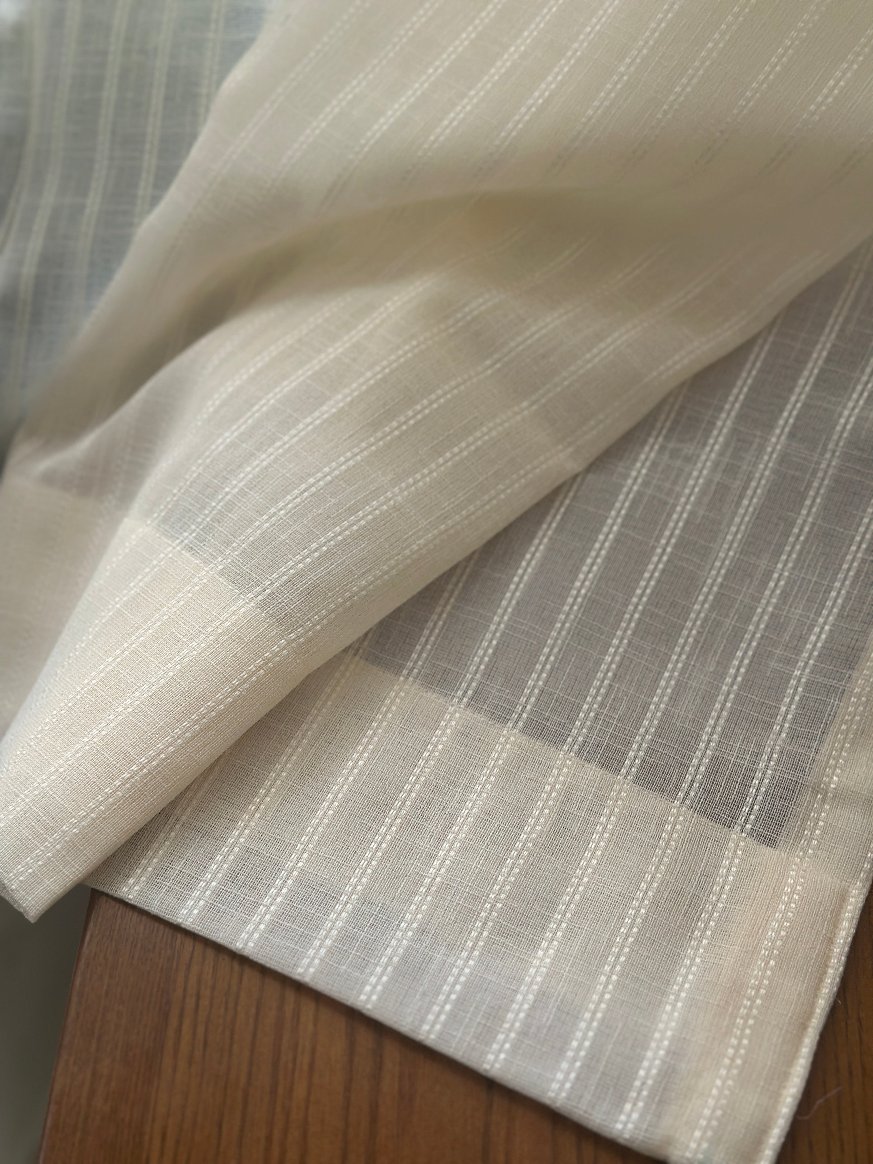 Sprig Sheer Curtain - Cream