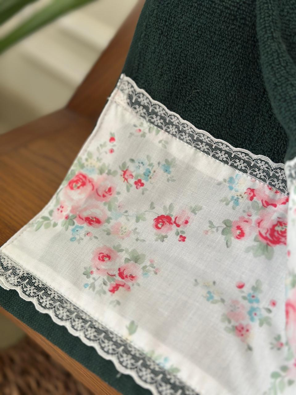 Noel Bloom Hand Towel - Green