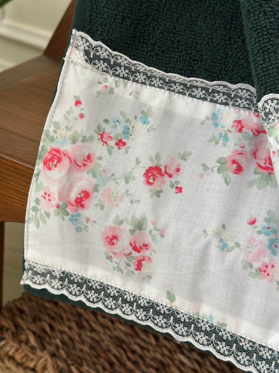 Noel Bloom Hand Towel - Green