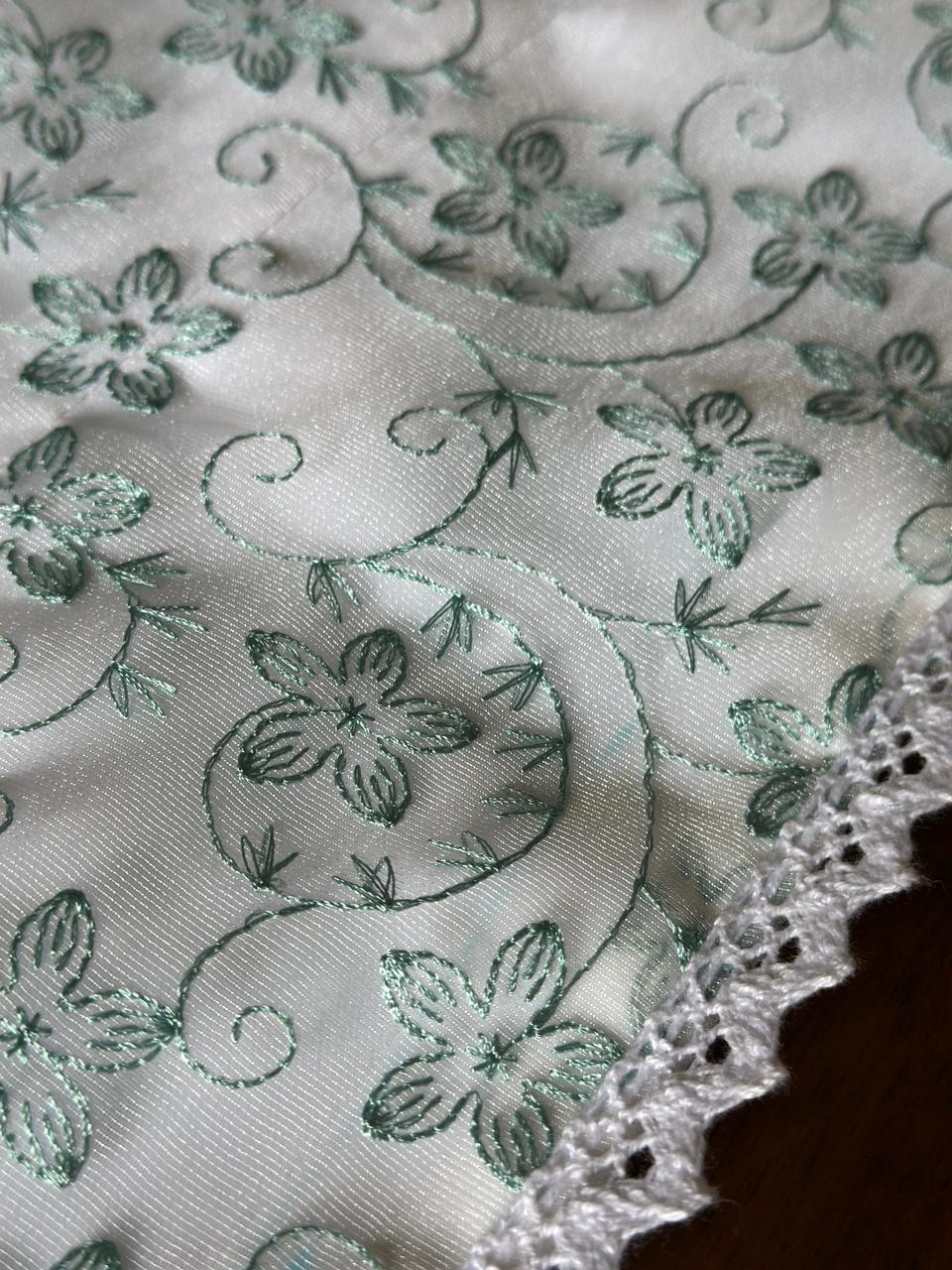 Teal Floral Runner