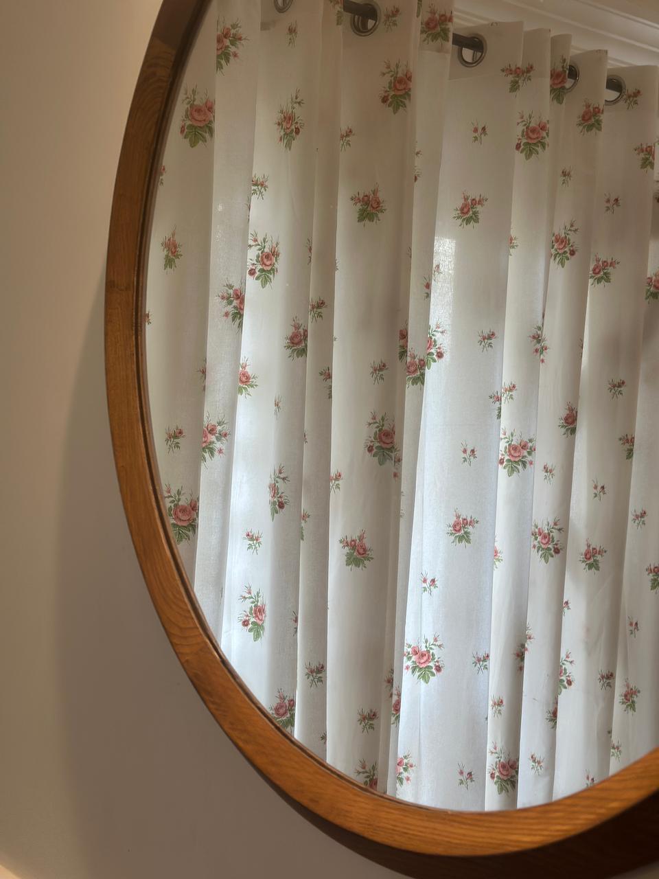 Blush Sprig Opaque Curtain