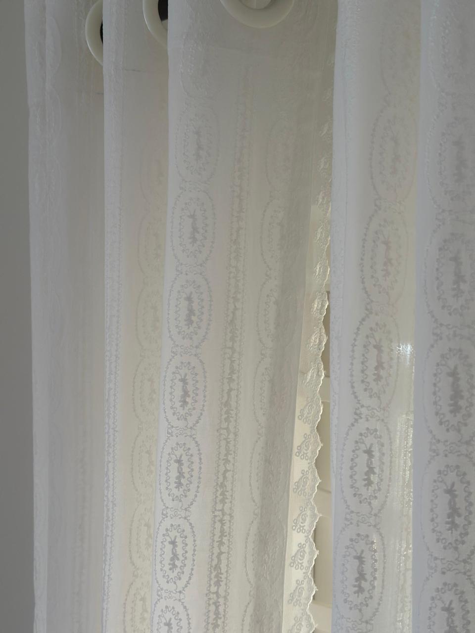 Whispers of White - Semisheer Curtain