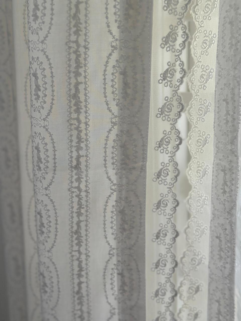 Whispers of White - Semisheer Curtain