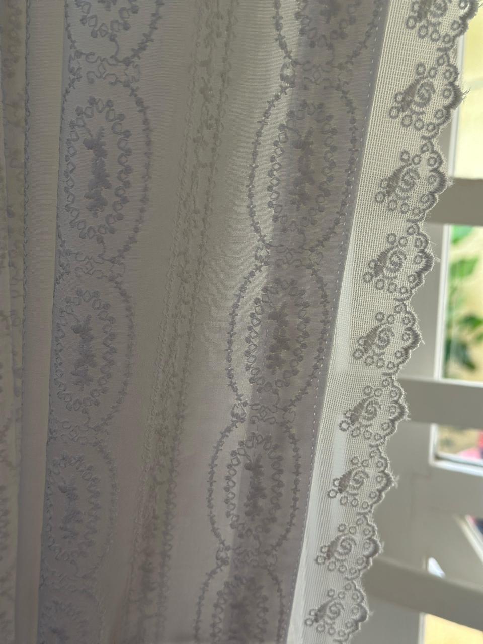 Whispers of White - Semisheer Curtain