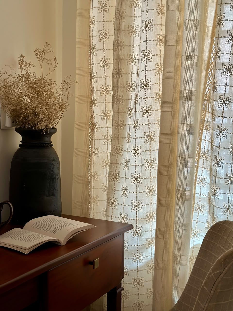 Aster Semi Sheer Curtain
