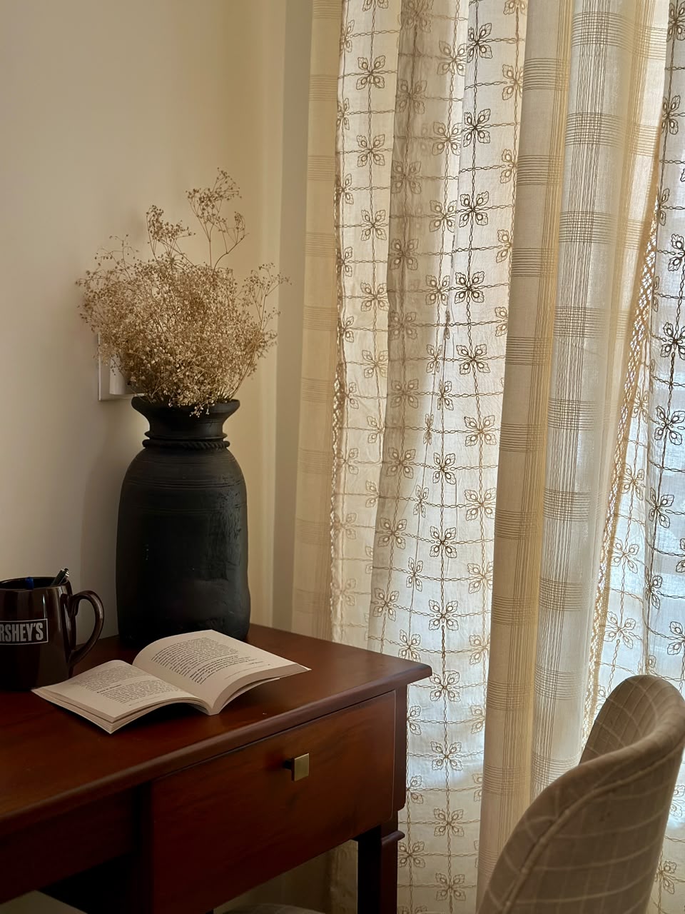 Aster Semi Sheer Curtain