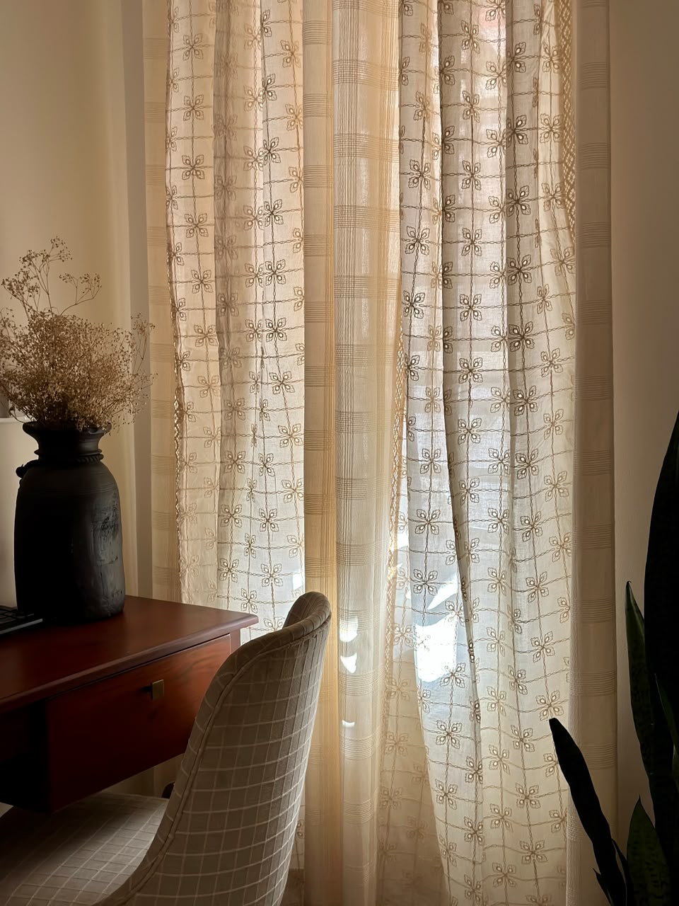 Aster Semi Sheer Curtain