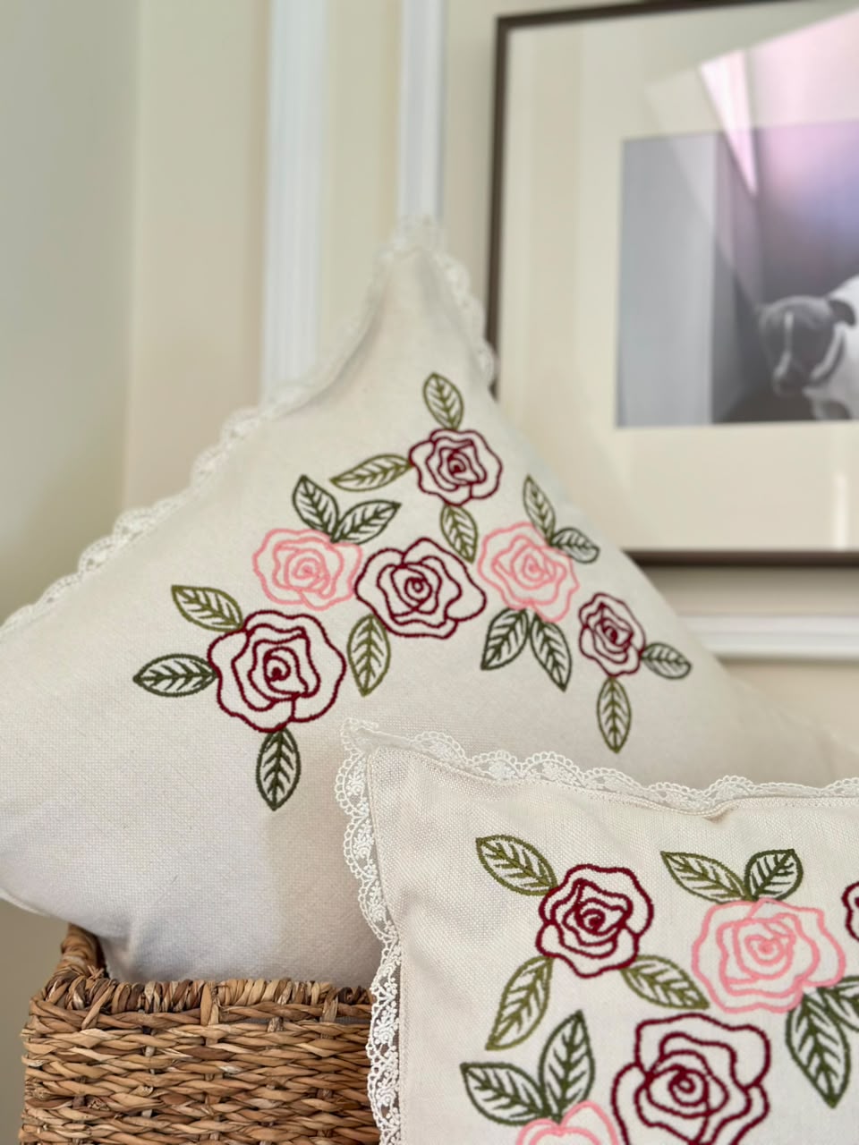 Whimsical Roses - Cushion Cover