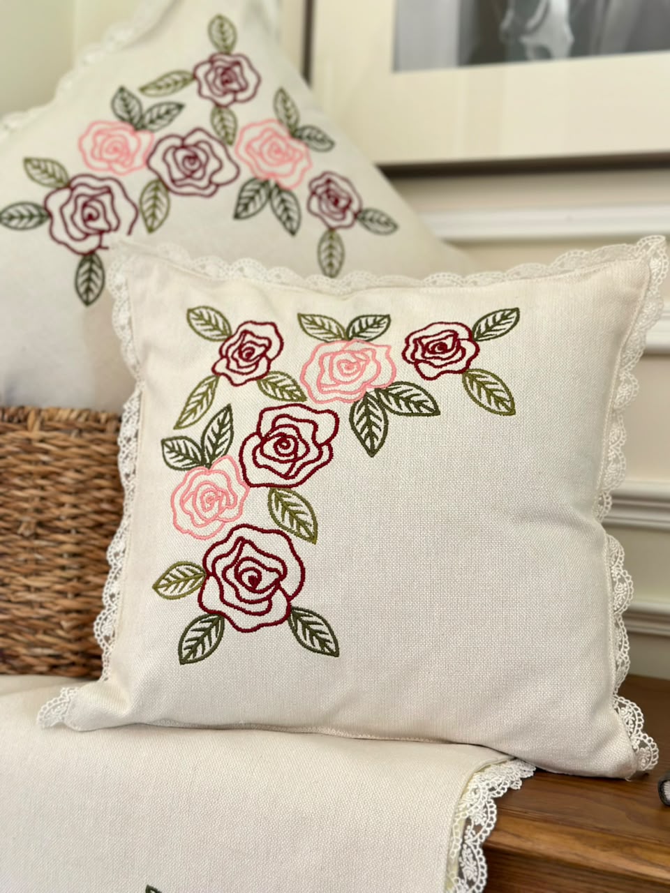 Whimsical Roses - Cushion Cover