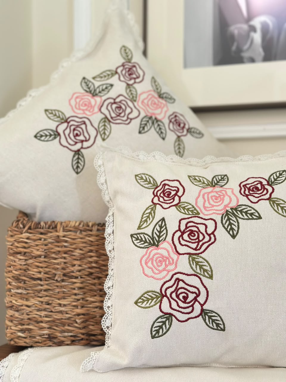 Whimsical Roses - Cushion Cover