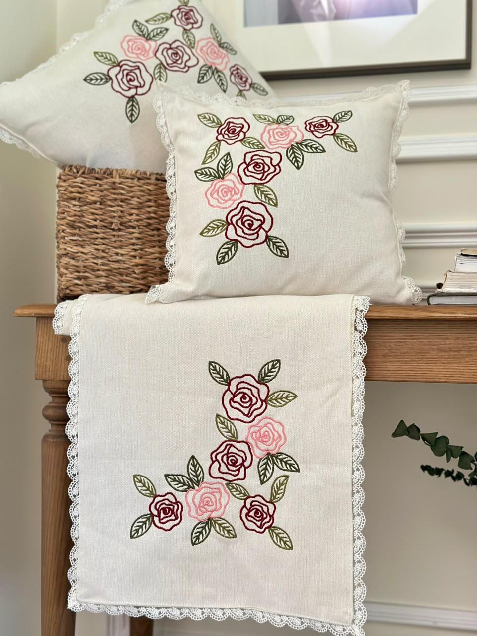Whimsical Roses - Table Runner