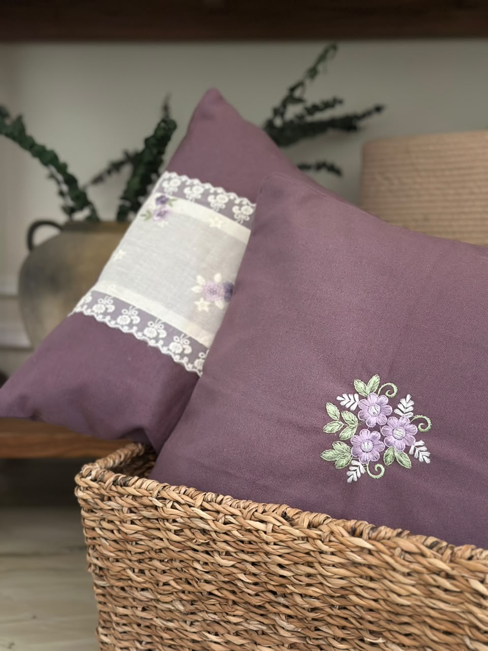 Lavender Bloom Cushion Cover