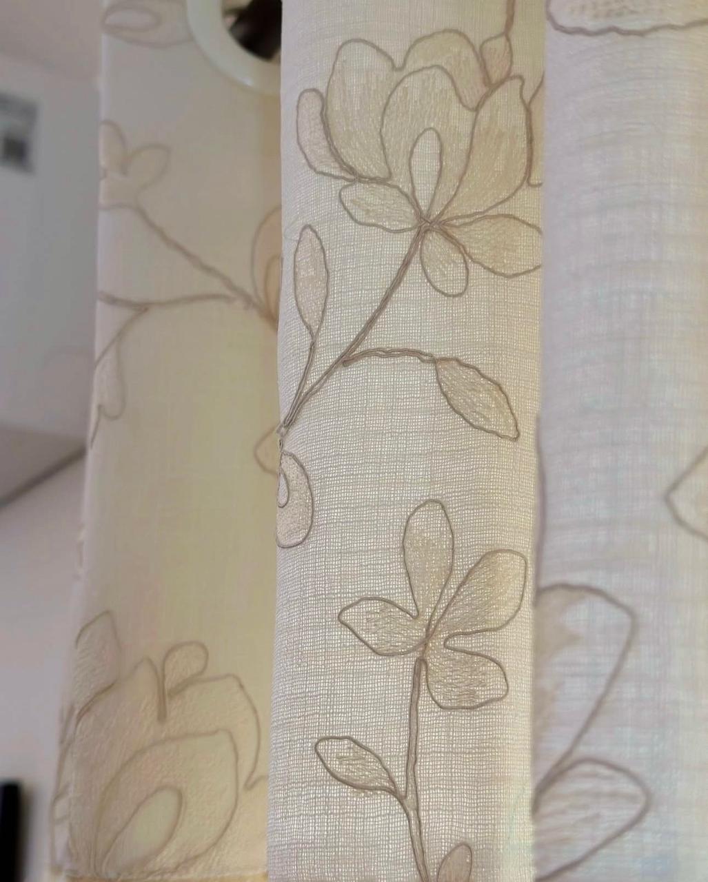 Ivory Vine Opaque curtain